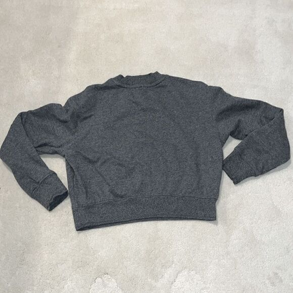 Calvin Klein Performance Cropped Sweatshirt Grey High Neck Womens M - Picture 6 of 6